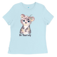 Baby Blue tiger cute animals Ladies Tee - RanaPortraitStore