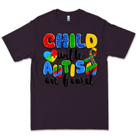 Plum child with autism on board Premium Tee - Artiststas