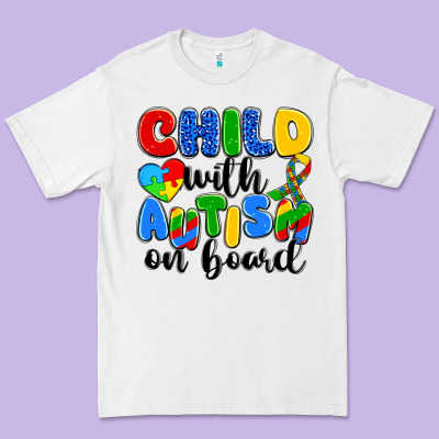 Child With Autism On Board Premium Tee Designed By Artiststas