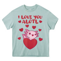Arona i love you alotl aolotl valentine's day heart aolotl lover Heavy Core Tee - lanVoArt