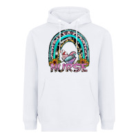 White nurse rainbow Heavyweight Hoodie - SublimationCraftShop