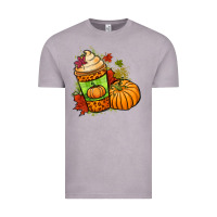 Vintage Zinc Fall pumpkin coffee Vintage Tee - NancyCooperArtShop