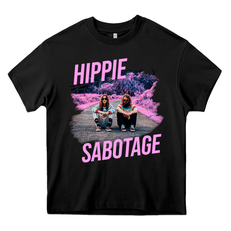 Hippie Sabotage Aesthetic Style Photo With Text Heavy Core Tee by lanVoArt | Teevron
