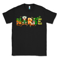 Black st patricks day nurse with gnome Classic Tee - NancyCooperArtShop