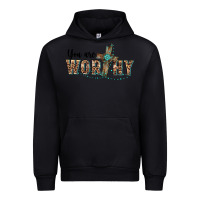 Black you are worthy cross Urban Hoodie - BarkalooDesign