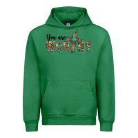Emerald you are worthy cross Urban Hoodie - BarkalooDesign