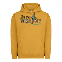 Pigment Peanut Butter you are worthy cross Urban Hoodie - BarkalooDesign