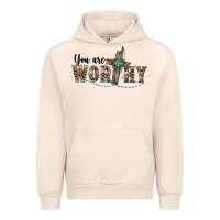 Sandshell you are worthy cross Urban Hoodie - BarkalooDesign