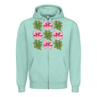 Clover Bow Zipper Hoodie | Teevron
