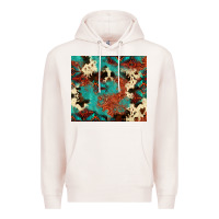 Pale Pink Serape Turquoise Glitter Cowhide  Tooled Leather  Tumbler Premium Hoodie - FaDigitalArtStudio