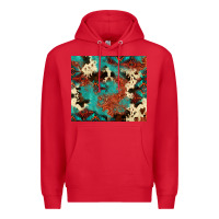 Serape Turquoise Glitter Cowhide  Tooled Leather  Tumbler Premium Hoodie | Teevron