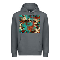 Rock Serape Turquoise Glitter Cowhide  Tooled Leather  Tumbler Premium Hoodie - FaDigitalArtStudio