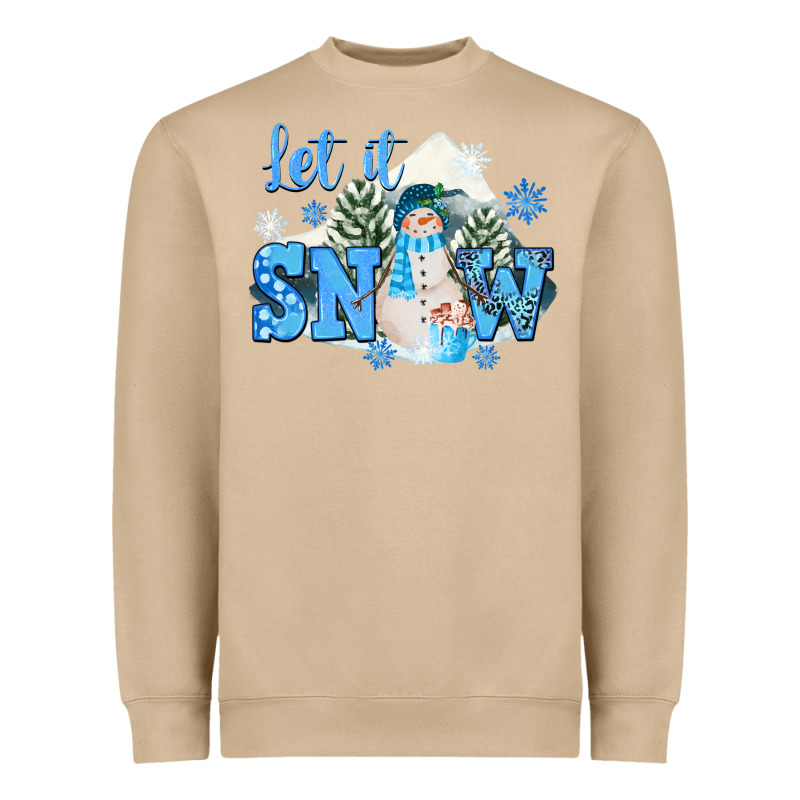 Let It Snow Christmas Heavyweight Sweatshirt by FaDigitalArtStudio | Teevron
