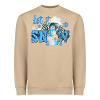 Mushroom let it snow christmas Heavyweight Sweatshirt - FaDigitalArtStudio