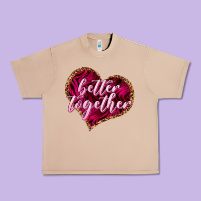 Better Together Valentine's Day Urban Heavy Tee Designed By Howdyjamesfarm