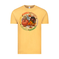 Vintage Mustard Bonfires flannels smores campfires pumpkin Vintage Tee - NancyCooperArtShop