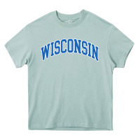 Arona wisconsin blue Heavy Core Tee - lanVoArt