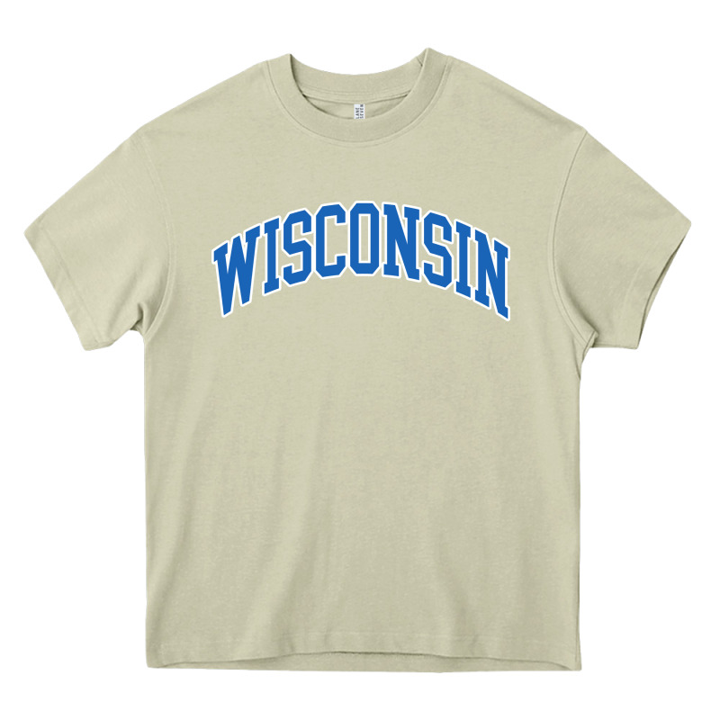 Wisconsin Blue Heavy Core Tee by lanVoArt | Teevron