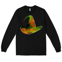 Black leopard witch hat Long Sleeve Tee - Jasminsmagicworld