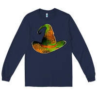 Navy leopard witch hat Long Sleeve Tee - Jasminsmagicworld