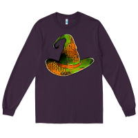 Plum leopard witch hat Long Sleeve Tee - Jasminsmagicworld