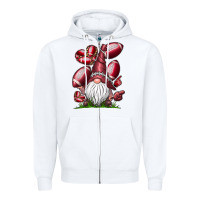 White American Football Gnome Zipper Hoodie - CowhideDigitalArt
