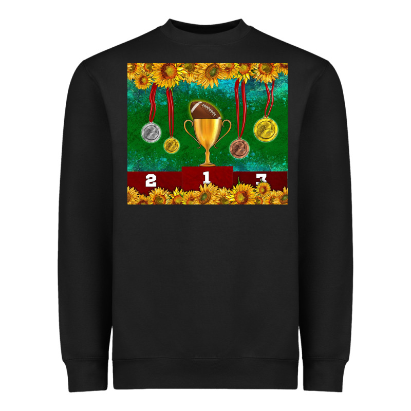 American Football Trophy Cup And Medal Tumbler Heavyweight Sweatshirt by BundleAndBundleShop | Teevron