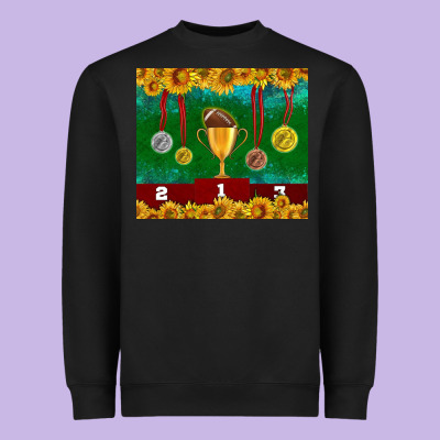American Football Trophy Cup And Medal Tumbler Heavyweight Sweatshirt Designed By Bundleandbundleshop
