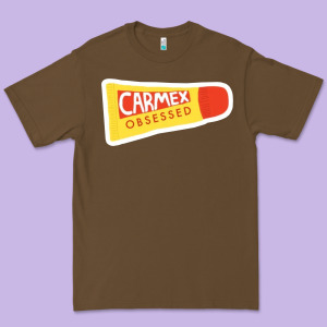 Carmex Obsessed Sticker Premium Tee Designed By Lanvoart