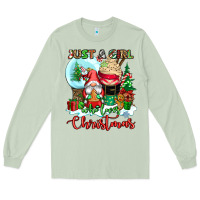 Matcha just a girl who loves christmas Long Sleeve Tee - CowGirlArtShop