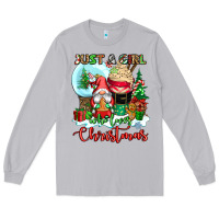 Moon Dust just a girl who loves christmas Long Sleeve Tee - CowGirlArtShop