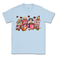 Dusty Blue cafecito y chisme coffee cups Classic Tee - texasbilliewilder