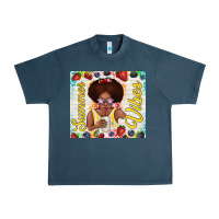Midnight Navy summer vibes afro kid Urban Heavy Tee - TumblerDesignByShophia