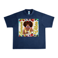 Navy summer vibes afro kid Urban Heavy Tee - TumblerDesignByShophia