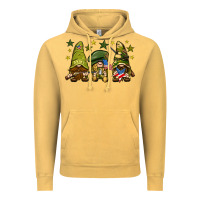 Vintage Mustard Army Gnomes 4th of july Vintage Hoodie - HowdyJamesFarm