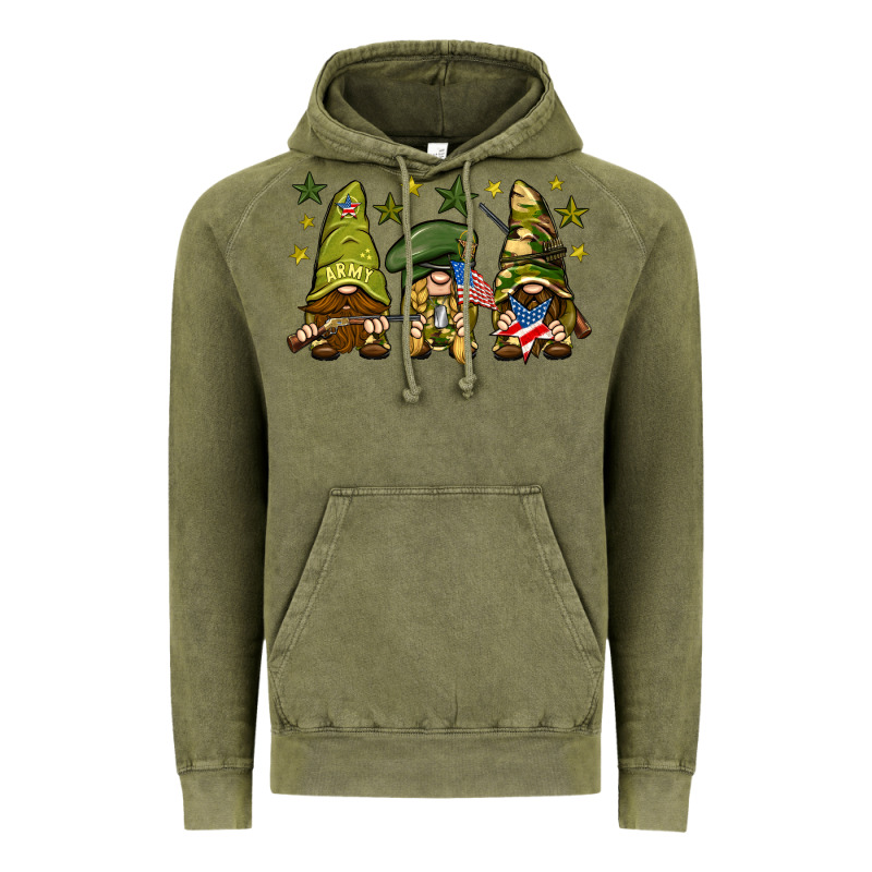 Army Gnomes 4th Of July Vintage Hoodie by HowdyJamesFarm | Teevron