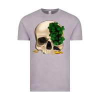 Vintage Zinc St patrick's day Skull with clovers Vintage Tee - Jasminsmagicworld