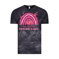 Cloud Black i wear pink for someone i love Vintage Tee - texasbilliewilder