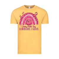 Vintage Mustard i wear pink for someone i love Vintage Tee - texasbilliewilder