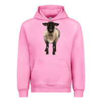 Fuchsia Pink suffolk ewe front Urban Hoodie - BarkalooDesign