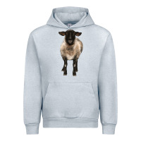 Heather Grey suffolk ewe front Urban Hoodie - BarkalooDesign