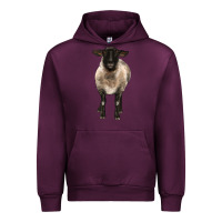 Mauve Wine suffolk ewe front Urban Hoodie - BarkalooDesign