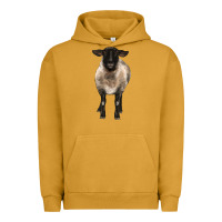 Pigment Peanut Butter suffolk ewe front Urban Hoodie - BarkalooDesign