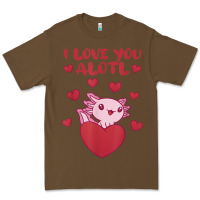 Cacao i love you alotl aolotl valentine's day heart aolotl lover Premium Tee - lanVoArt
