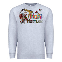 Heather Grey hair hustler 2 Premium Sweatshirt - SublimationCraftShop