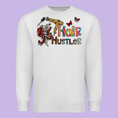 Hair Hustler 2 Premium Sweatshirt Designed By Sublimationcraftshop