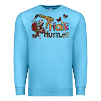 Ocean Blue hair hustler 2 Premium Sweatshirt - SublimationCraftShop
