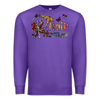 Purple hair hustler 2 Premium Sweatshirt - SublimationCraftShop