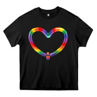 Black Lgbtq Heart Balloon Heavy Core Tee - BundleAndBundleShop