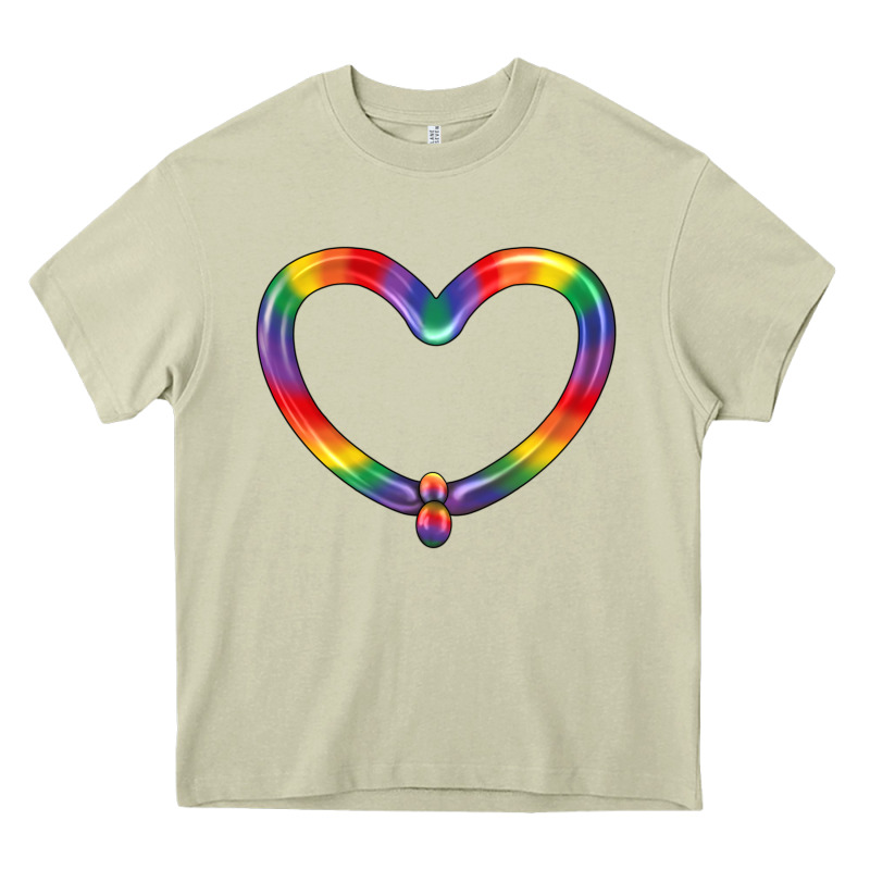 Lgbtq Heart Balloon Heavy Core Tee by BundleAndBundleShop | Teevron